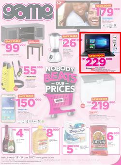Game Malawi : Nobody Beats Our Prices (19 Jan - 24 Jan 2017), page 1