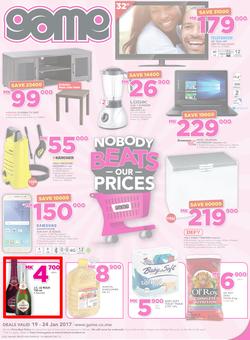 Game Malawi : Nobody Beats Our Prices (19 Jan - 24 Jan 2017), page 1