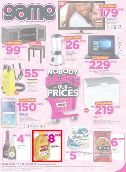 Game Malawi : Nobody Beats Our Prices (19 Jan - 24 Jan 2017), page 1