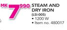 Logik Steam And Dry Iron LSI-005