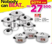 Bon Voyage 10 Piece Aluminium Pot Set+ 3 Piece Aluminium Pot Set