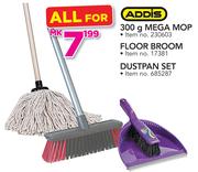 Addis 300g Mega Mop, Floor Broom And Dustpan Set