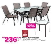 Out And About 7 Piece Textiline Set-Per Set Includes Side Table