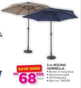 3m Round Umbrella-Each