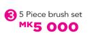 Powafix 5 Piece Brush Set