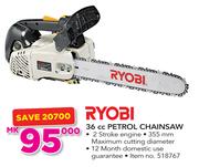 Ryobi 36cc Petrol Chainsaw
