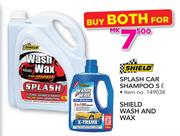 Shield Splash Car Shampoo-5Ltr Or Shield Wash And Wax