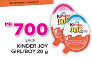 Kinder Joy Girl/Boy-20g Each