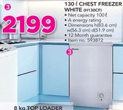 Hisense 130Ltr White Chest Freezer H130CF