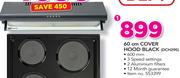 Defy 60Cm Cover Hood Black DCH290