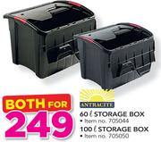Antracite 60 And 100Ltr Storage Box