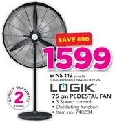 Logik 75Cm Pedestal Fan