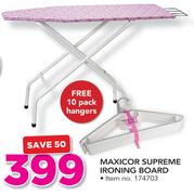 Maxicor Supreme Ironing Board+ Free 10 Page Hangers