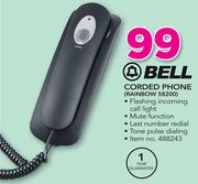 Bell Corded Phone Rainbow 58200