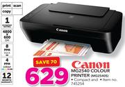 Canon MG2540 Colour Printer MG2540S