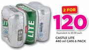Castle Lite Can-2x6x440ml