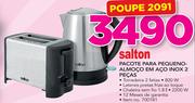 Salton Pacote Para Pequeno-Almoco em aco Inox -2 Pecas