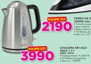 Brabantia 1.7Ltr Chaleira Em Aco Inox BBEK1007S