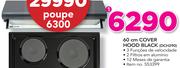 Defy 60Cm Cover Hood Black DCH290
