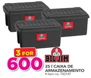 Big Jim Caixa De Armazenamento-3x25Ltr