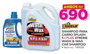 Shield Shampoo Para Carro Splash 5Ltr+ Xtreme Wash & Wax Car Shampoo