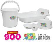 Baby Care Jogo De Banho Para Bebe 5 Pecas