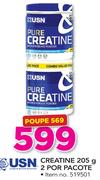 USN Creatine-2x205g por pacote