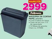 Fellowes Máquina De Cortar Papel 4701001