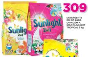 Detergente em po Para Lavagem a Mão Sunlight Tropical-2Kg