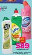 Handy Andy, Sunlight & Domestos 750ml-All por