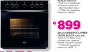 Defy 60Cm Undercounter Oven Black DBO458