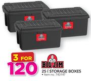 Big Jim Storage Boxes-3x25Ltr