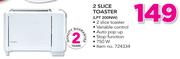 Logik 2 Slice Toaster LPT200NW