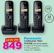 Panasonic Dect Trio Phone KX-TG1613SAH