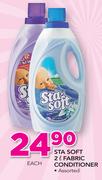 Sta-Soft Fabric Conditioner Assorted-2Ltr Each
