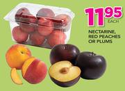 Nectarine, Red Peaches Or Plums-Each