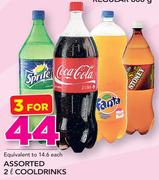 Assorted Cool Drinks-3x2Ltr