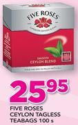 Five Roses Ceylon Tagless Teabags-100's