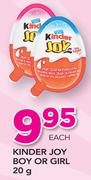 Kinder Joy Boy Or Girl-20g Each