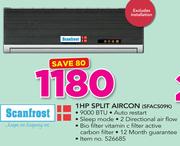 Scanfrost 1HP Split Aircon SFACS09K