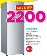 Hisense 321Ltr Double Door Fridge RD-43W