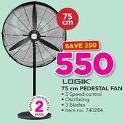 Logik 75Cm Pedestal Fan