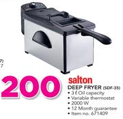Salton Deep Fryer SDF-35