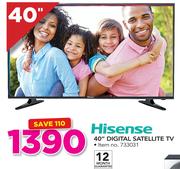 Hisense 40" Digital Satellite TV