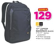 Case Logic 17" Laptop Backpack Black