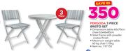 Pergoda 3 Piece Bristo Set