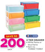 Nuware 4 Tier Drawer-Each