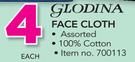 Glodina Face Cloth-Each