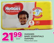 Huggies Baby Essentials Diapers Assorted Sizes-Each