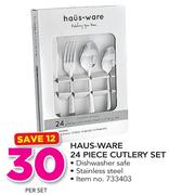 Haus-Ware 24 Piece Cutlery Set-Per Set